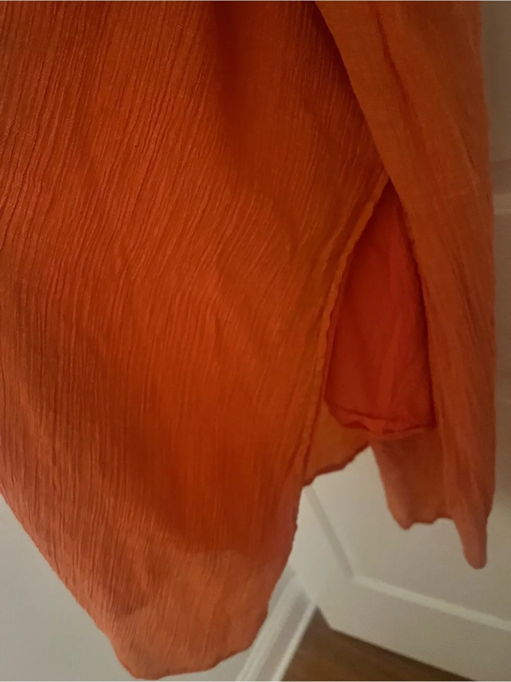 Lucy Paris Orange Maxi Skirt with Matching Crop Top Set